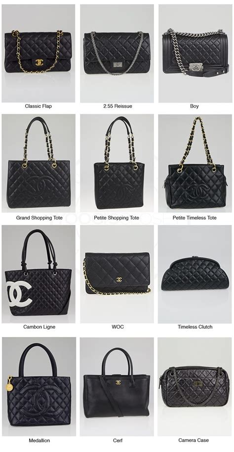 chanel bg|list of chanel handbag styles.